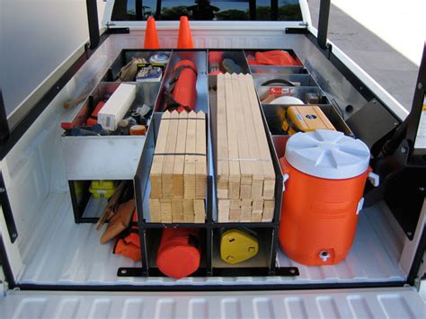 land survey steel truck box adjustable|surveyor 2 truck organizer.